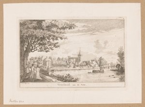 Vy över Vreeland Vreeland aan de Vecht (titel på objekt) av Willem Writs (possibly)