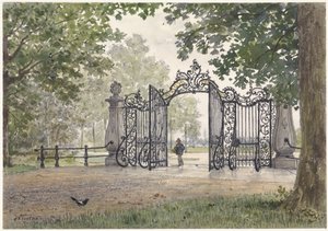 Vreedenhoffs monumentala port i Nieuwersluis aan de Vecht