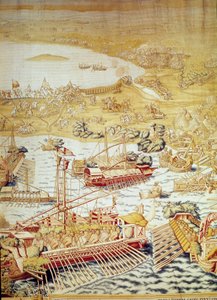 Erövring av Tunis av kejsar Karl V: Golettes säte 1535. Detalj av en gobeläng av Willem de Pannemaker (aktiv omkring 1535-1554) 1554 Alcazar de Seville