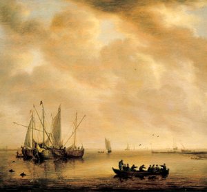 "Havsbild". Målning av Willem van Diest (1610-1673) av Willem van Diest