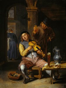 Den blinde spelmannen, 1637-1677. av Willem van Herp