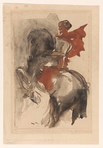 Riddare till häst av Willem van Konijnenburg (signed by artist)