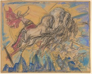 Solguden Apollo i sin vagn av Willem van Konijnenburg