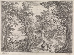 Bileam och åsnan Italienska landskap (serietitel) av Willem van Nieulandt (II)