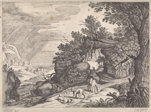 Landskap med en död gudsman, lejon och åsna Italienska landskap (serietitel)