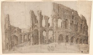 Ruinerna av Colosseum i Rom av Willem van Nieuwlandt II