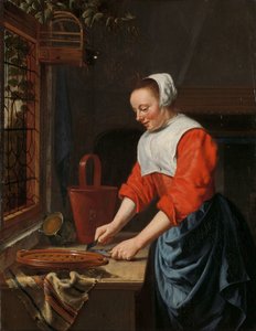 Tjänsteflickan av Willem van Odekercken (attributed to)