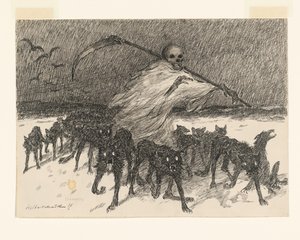 Honger (originaltitel på objekt) av Willem van Schaik (signed by artist)