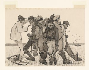 Skörd 1918. Modern majskärve (originaltitel på föremålet) av Willem van Schaik (signed by artist)