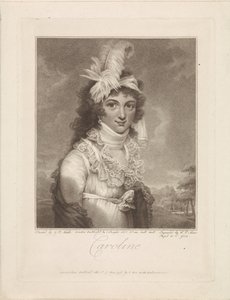 Porträtt av Caroline Amalia Elisabeth av Brunswick-Wolfenbüttel