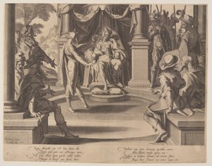 Alexander den store som domare, plansch 10 från Rättvisans troner (Thronus Iustitiae)