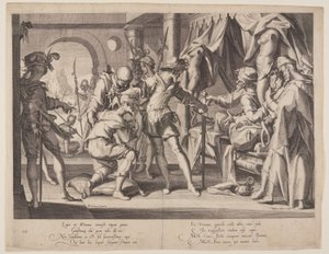 Greve William tillåter halshuggning, plansch 7 från Thrones of Justice (Thronus Iustitiae)