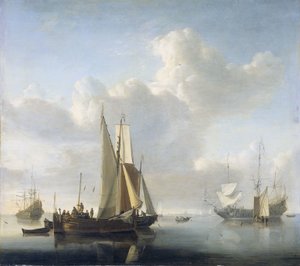 Skeppar före kusten Skeppar utanför kusten av Willem van de Velde (II)