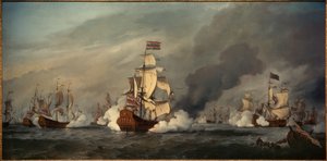 "Gouden Leeuw" i sjöslaget utanför Texel den 21 augusti 1673.