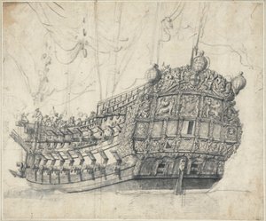 Porträtt av "Tigern" (1678), ca 1681 (grafit, grå lav)