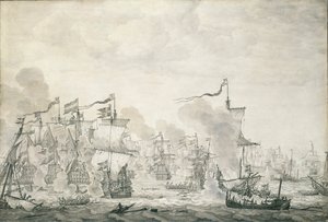 Slaget vid Öresund, 29 oktober - 8 november 1658, ca 1660 (oljemålning)