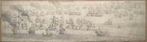 Slaget om Texel (Kijkduin) av Willem van de the Elder Velde