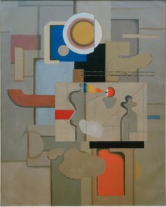 ateljébild av Willi Baumeister