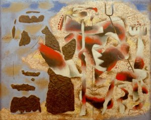 Atlantis av Willi Baumeister