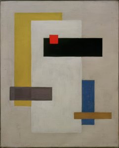 Röd fyrkant av Willi Baumeister