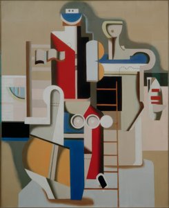 Flytkropp på stegen av Willi Baumeister