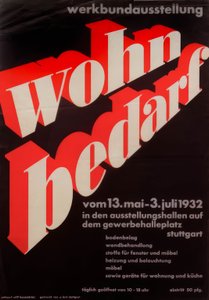 Werkbundutställning wohnbedarf  av Willi Baumeister