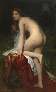 Badande kvinna av William-Adolphe Bouguereau