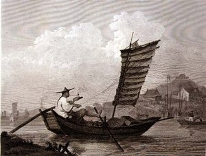Ekonomi av tid och arbete exemplifierat i en kinesisk vattenman, graverad av Thomas Medland (1755-1823) pub. av G. Nicol av William (after) Alexander