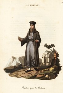 Grekisk-ortodox präst i Kotor, Montenegro