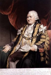 Porträtt av Sir William Staines, borgmästare i London, graverat och pub. 1804 av William Say (1768-1834) (gravyr) av William (after) Beechey