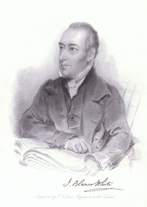 Joseph Blanco White, spansk teolog och poet (gravyr) av William (after) Behnes
