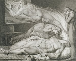 Death of the Strong Wicked Man, pl.6, illustration från 