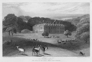 Althorp, sätet för Earl Spencer (gravyr)