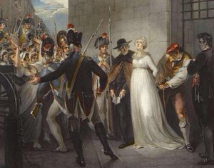 Marie-Antoinette lämnar Conciergeriet den 16 oktober
