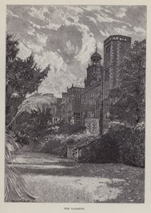 Hatfield House, The Gardens (litho)