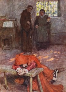 Shakespeares Romeo och Julia: Akt III, Scen III (färglitografi)