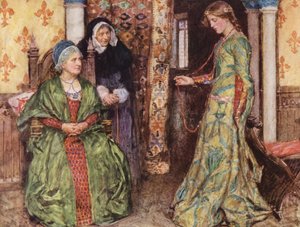 Shakespeares Romeo och Julia: Akt I, scen III (färglitografi)