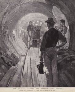 Kanaltunneln - The Experimental Boring (litho)