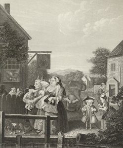 Kväll - London - av William (after) Hogarth