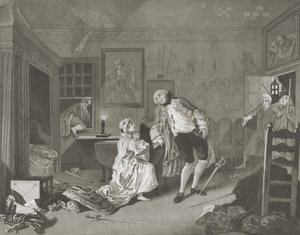 Äktenskap a la Mode av William (after) Hogarth