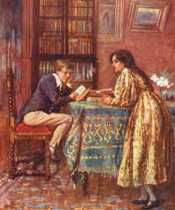 Illustration till The Mill on the Floss av George Eliot (färglitografi)