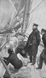 Kung Edward i en seglingsolycka vid Cowes