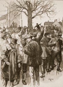 Warwickshire Farm Labourers strejk: möte i Whitnash