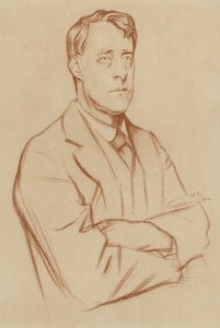 Laurence Binyon (litho) av William (after) Rothenstein