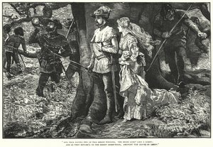 Robin Hood och Allin A Dale (gravyr)