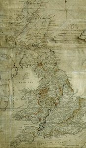 Karta över skikt i England, Wales och en del av Skottland, graverad av John Cary, c.1802-3 (gravyr) av William (after) Smith