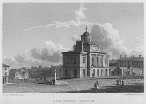 Darlington, Durham (gravyr) av William (after) Westall