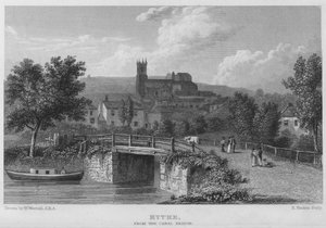 Hythe, från kanalbron (gravyr) av William (after) Westall