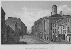 Kendal, Westmorland (gravyr) av William (after) Westall