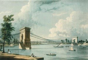 Hängbro, Hammersmith, från Ackermanns 